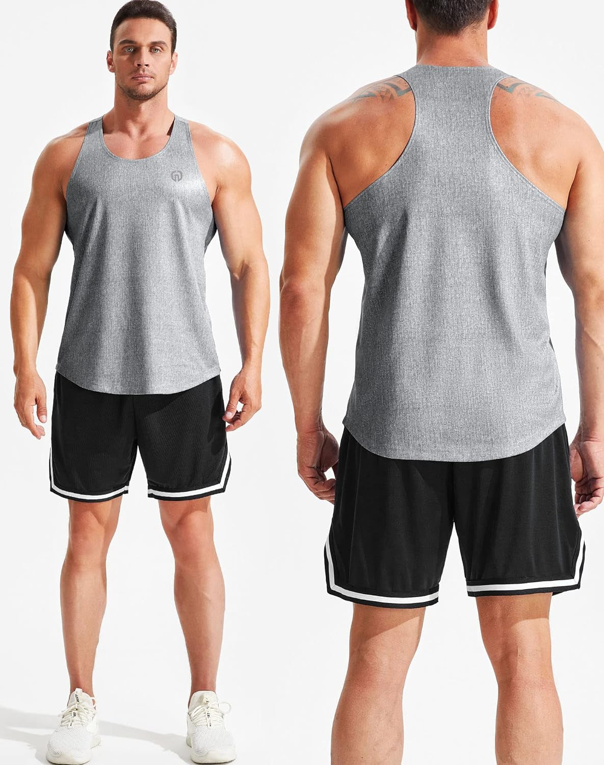 NELEUS Men'S Workout Running Tank Top Sleeveless Gym Athletic Shirts