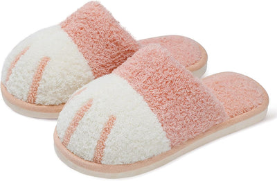 SINNO Cute Animal Slippers for Women Indoor Outdoor Memory Foam House Slipper Soft Warm Cozy Fuzzy Bedroom Non-Slip Shoes Christmas Gift Ladies