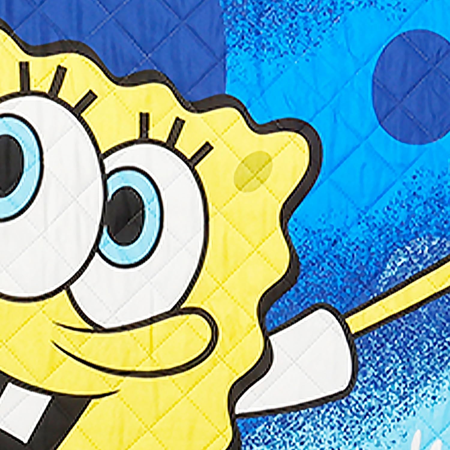 Spongebob Bedspread Twin Set for Kids - Bundle with Quilted Bedspread for Full Bed plus Stickers, More | Spongebob Twin Bedding Set for Boys, Girls