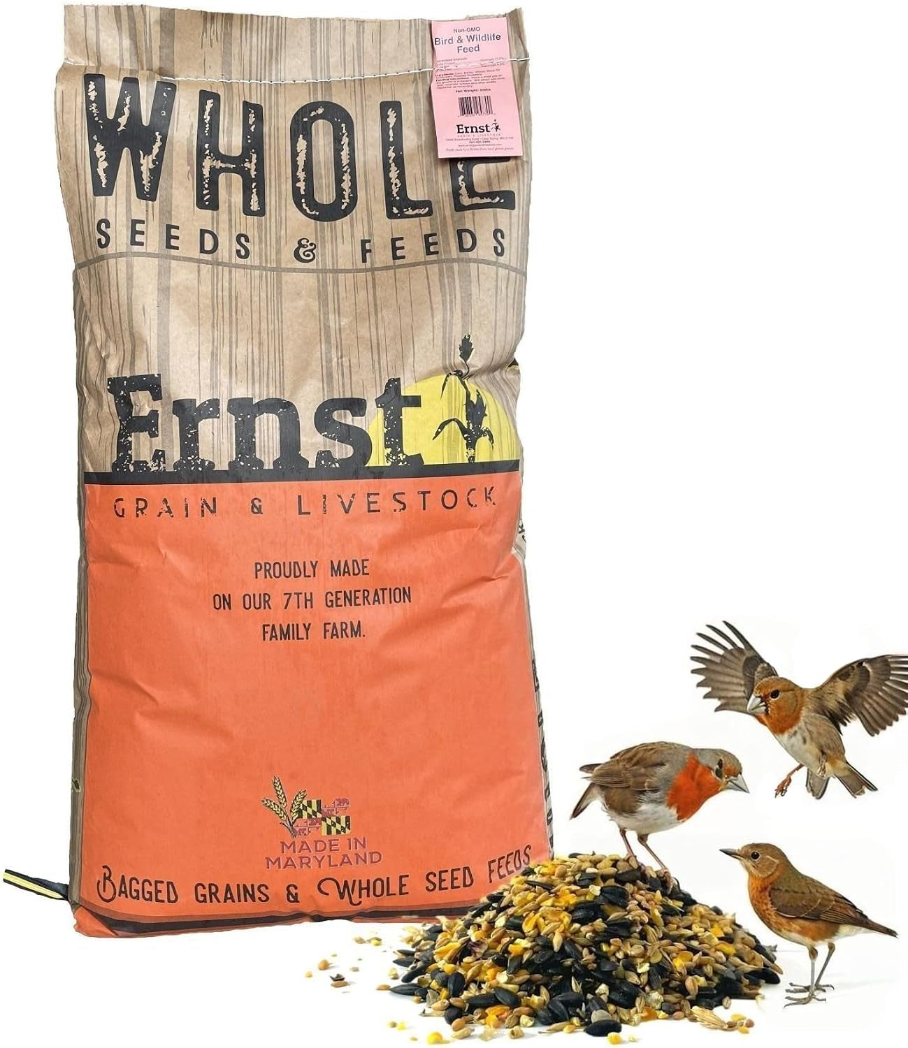 Ernst Grain & Livestock Bird and Wildlife Feed – Perfect for Birds, Ducks, Squirrels, Turkeys, Rabbits, Geese, and Deer – Non-Gmo Wild Animal & Bird Feed for outside Feeders (10 Pounds)