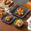 12-Piece Gray Stoneware Dinnerware Set Bowls and Plates Set Service for 4