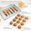 Teamfar Baking Sheet with Rack Set (2 Pans + 2 Racks), Stainless Steel Baking Pan Cookie Sheet for Baking, Non Toxic & Healthy, Easy Clean & Dishwasher Safe - 4 Pack