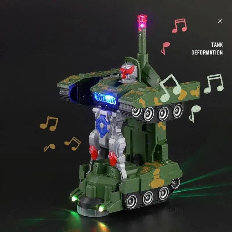 Kids Toys, Toddler Toys,Transformable Tank Robot Toy with Light & Sound, Automatic Obstacle Avoidance, Birthday Christmas Gift for Boys Girls 3+