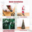 Decoway Pre Lit Christmas Tree: Pop up 6 FT Warm White LED Lights (Yellow)