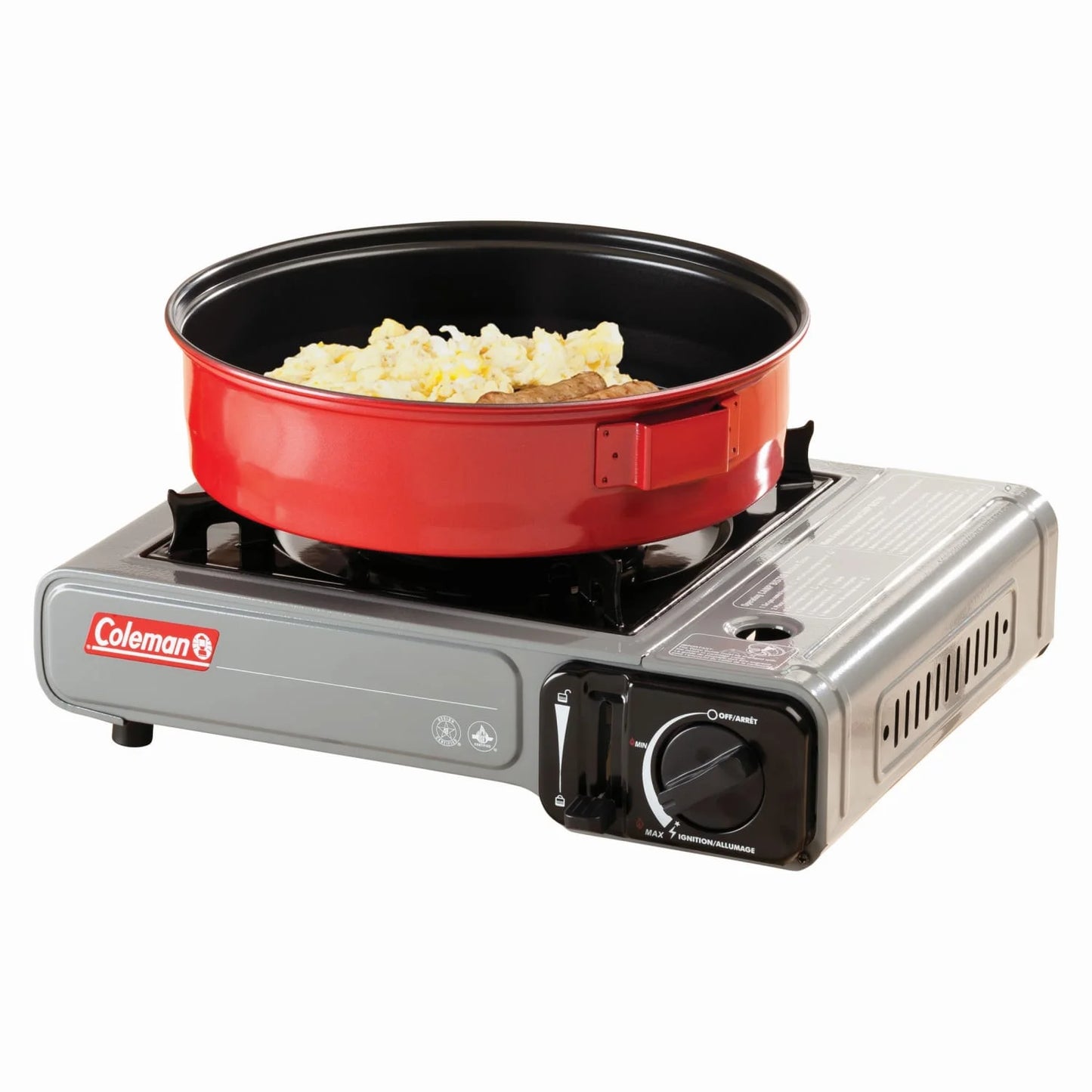 Coleman Tabletop Butane Gas Camping Stove, 1-Burner, Gray