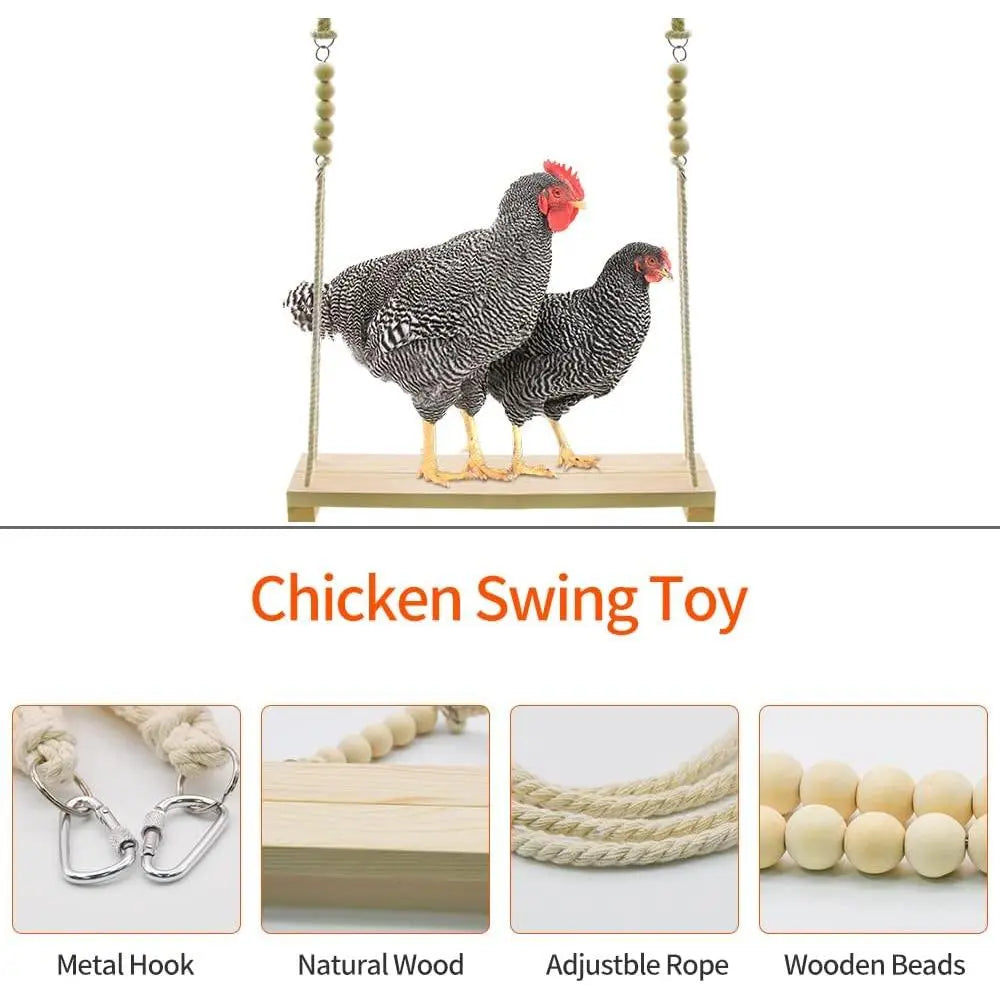 Chicken Swing , 2 Pack Chicken Toys, Chicken Swing , Chicken Swing for Chickens Rooster Poultry Parrots (2Pcs)