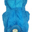Thunder-Paw Adjustable Zippered Folding Travel Dog Raincoat,Blue,X-Small