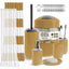 Hearth & Harbor 20 Piece Bathroom Accessories Set, Gold Bathroom Decor Set