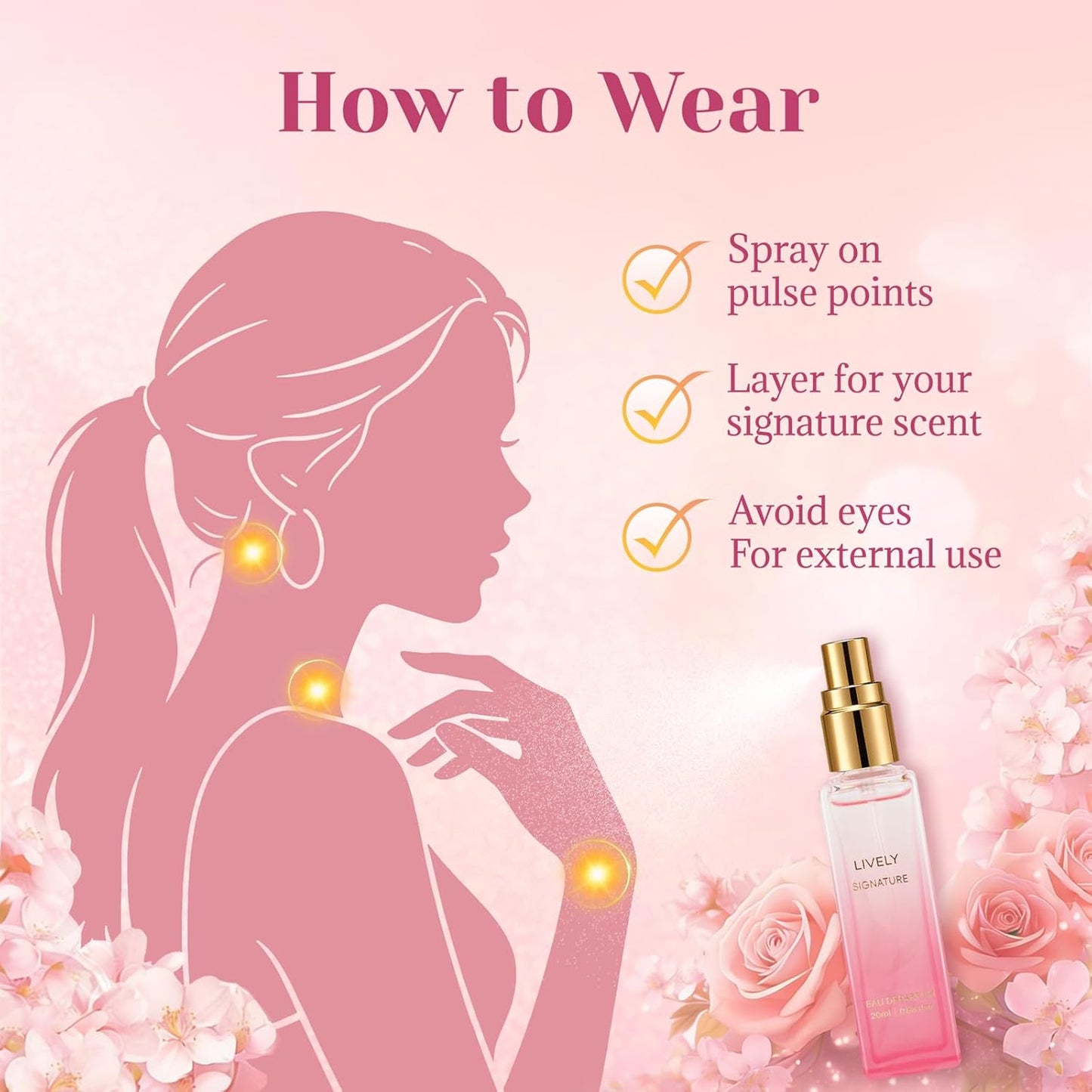 Perfume Gift Set for Women, 4 X 20Ml Eau De Parfum Spray, Floral & Fruity Fragrance Set (Elegant, Confidence, Romantic, Lively), Travel Size Perfume, Gifts for Women, Wife, Girlfriend & Mom