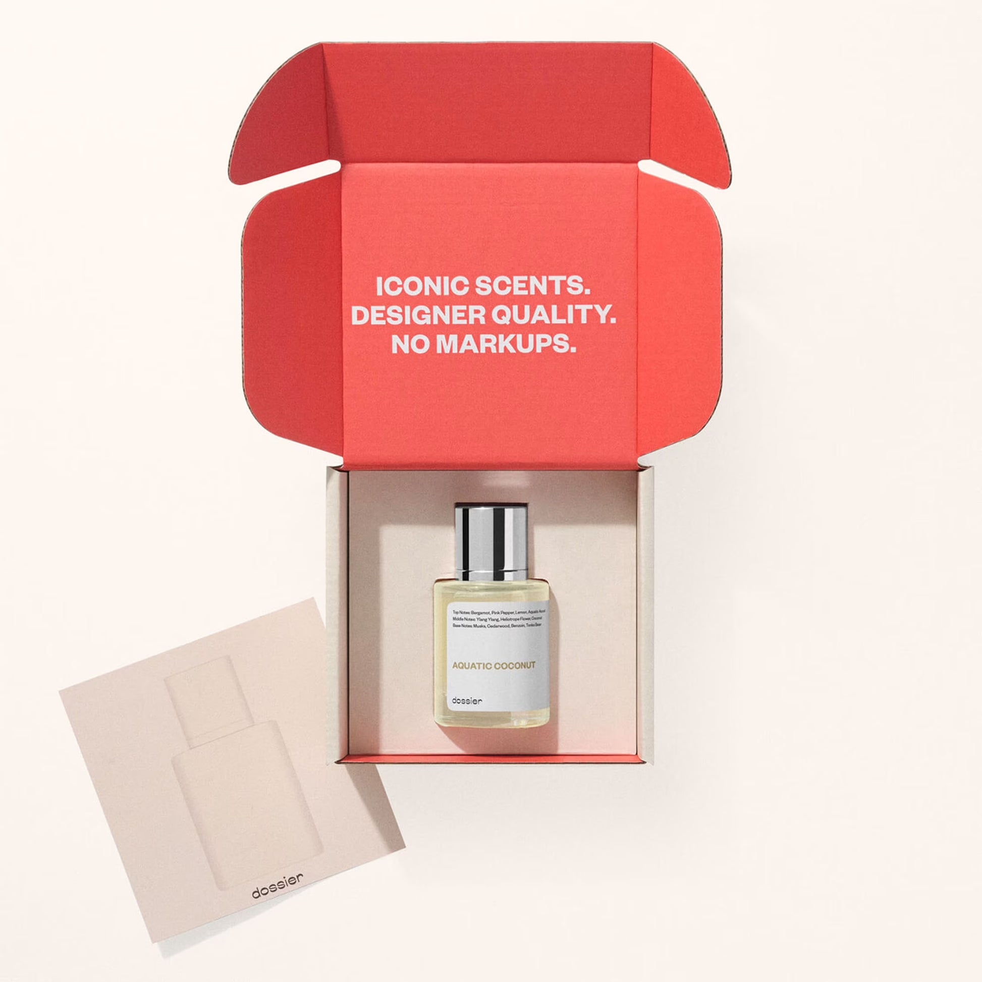 Dossier Aquatic Coconut Eau De Toilette, Inspired by Maison Margiela'S Replica Beach Walk, Unisex Perfume, 1.7 Oz
