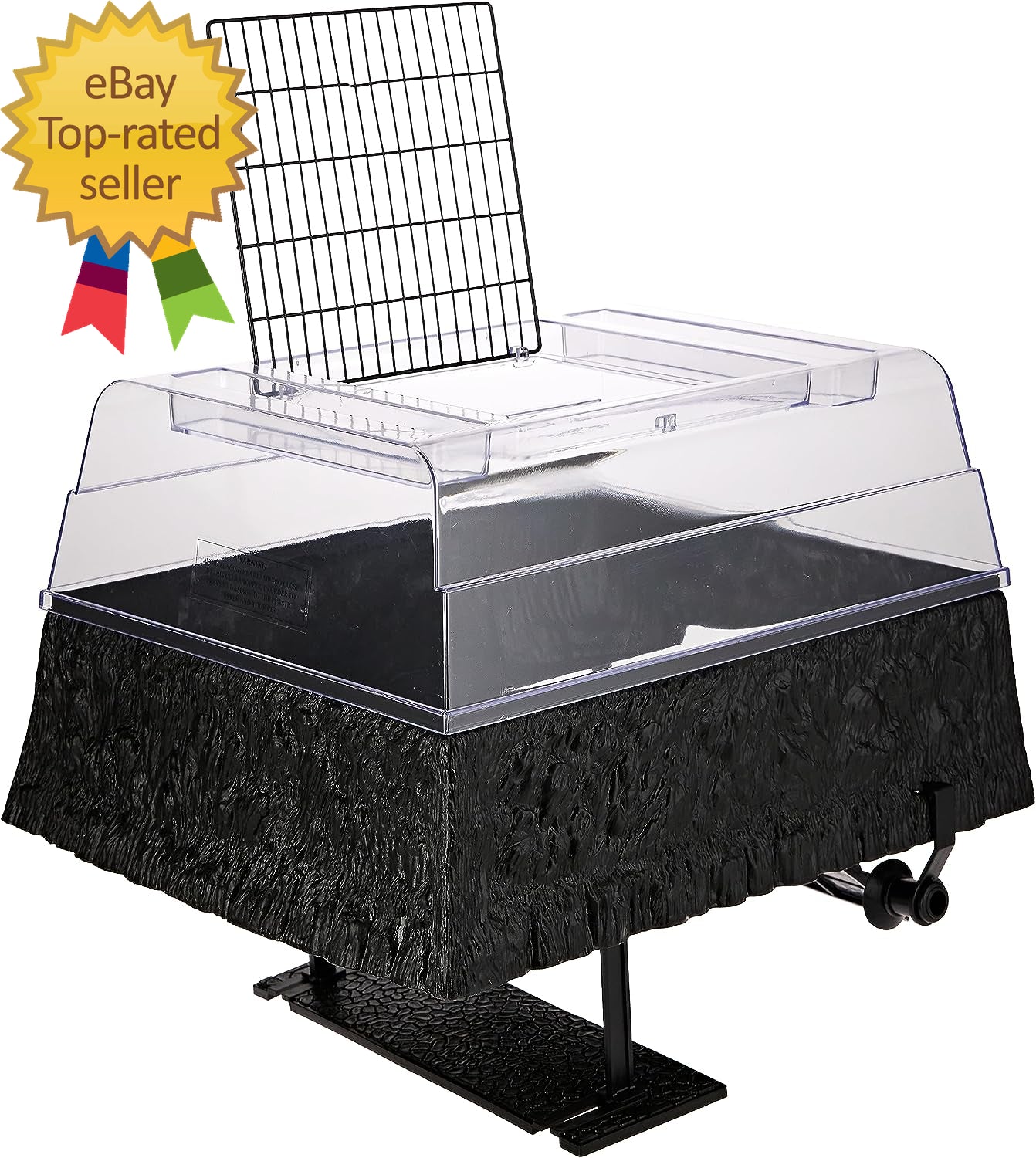 Reptology Turtle Topper – above Tank Basking Platform That Safely Mounts