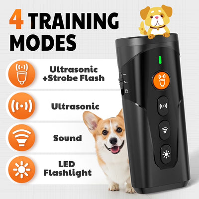 MASBRILL Ultrasonic anti Barking Device, Handheld Dog Bark Deterrent Device Stops Bad Behavior, Alternative to Painful Dog Shock Collar