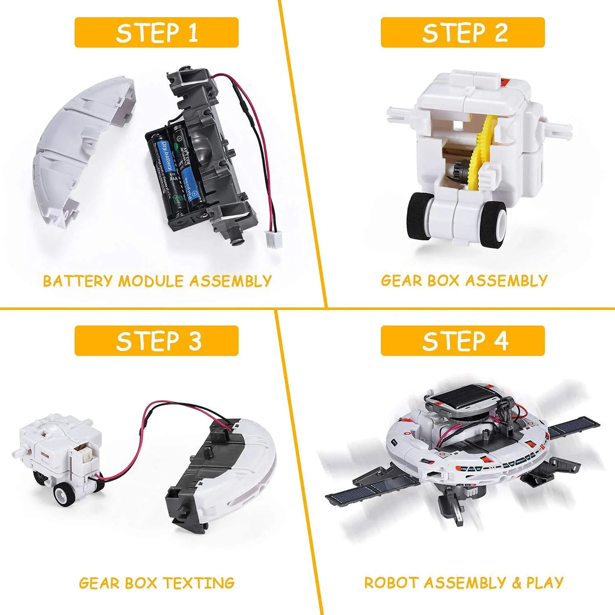 Somnr Solar Robot Toys for Kids, STEM Projects 6-In-1 Science Kits DIY Educational Building Toys, Christmas Birthday Gifts for 8+Year