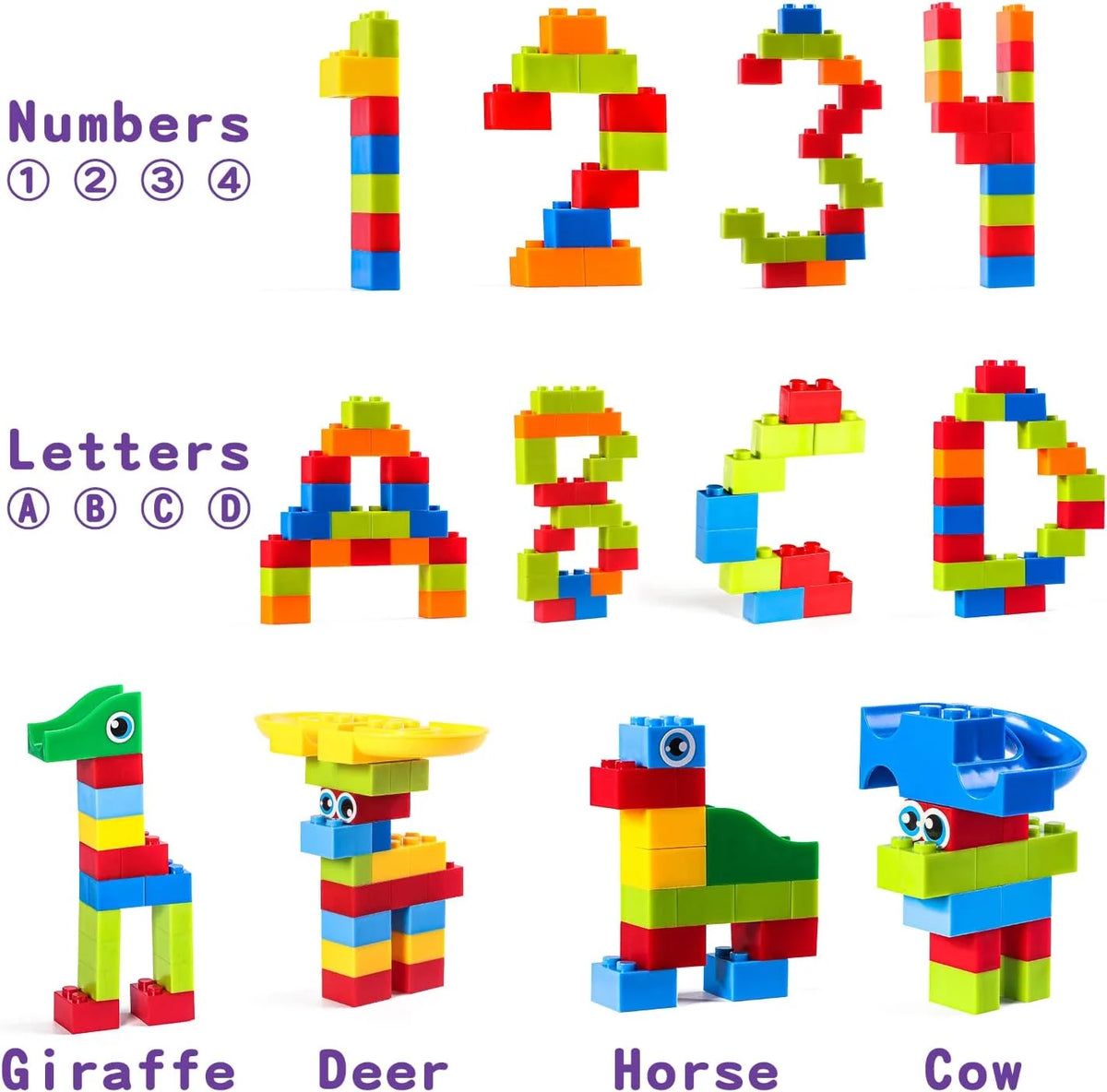 MAINYU Run Building Blocks for Kids Ages 4-8, 168 PCS Classic Big Size Blocks Set, Crazy Run Building Blocks with 4 Balls Race Track, Educational Toys Bricks Set Christmas Birthday Toy for Boys Girls