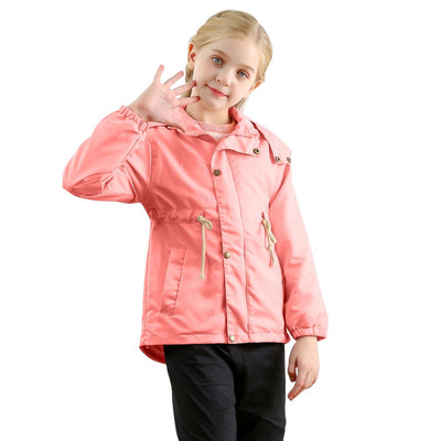 JDEFEG Kids Jackets Girls 5T to 6T Kids Boys Girls Winter Coat with Pocket Hooded Jacket Toddler Zipper Windproof Outwear Girls Wall Mounted Coat Hooks Cotton Blend Watermelon Red 120