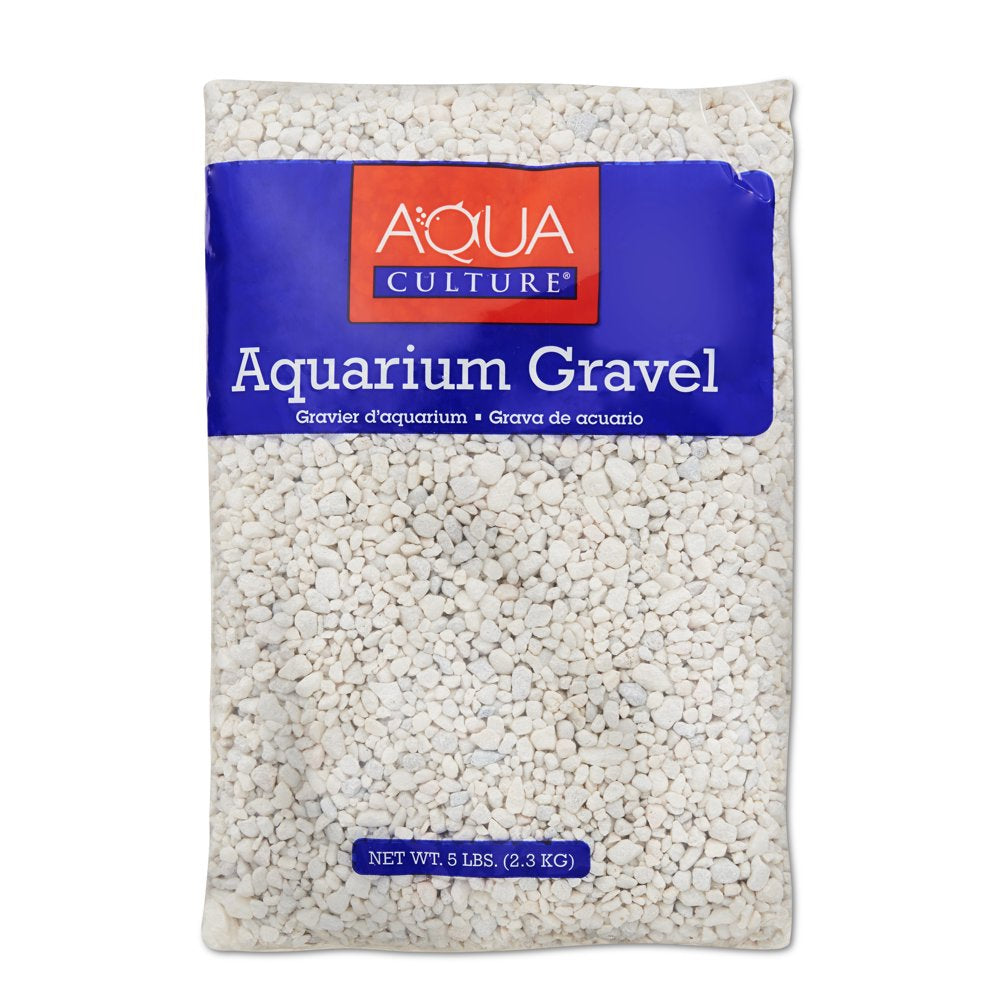 Aqua Culture Aquarium Gravel, White, 5 Lb.