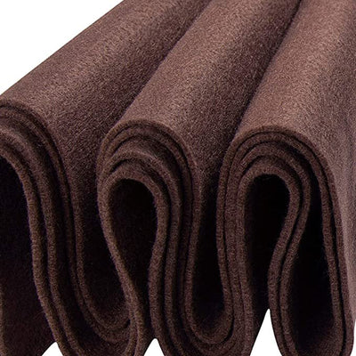 Fabricla Acrylic Felt Fabric - 72" Inch Wide 1.6Mm Thick Felt by the Yard - Use Felt Sheets for Sewing, Cushion and Padding, DIY Arts & Crafts - Light Brown, Half Yard
