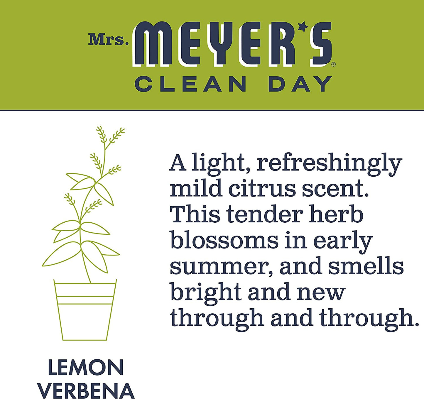 MRS. MEYER'S CLEAN DAY All-Purpose Cleaner Spray, Lemon Verbena, 16 Fl. Oz
