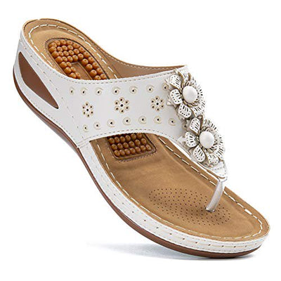 Ecetana Women Sandals Flip Flops for Women Summer Casual Wedge Sandals Shoes Massage Function