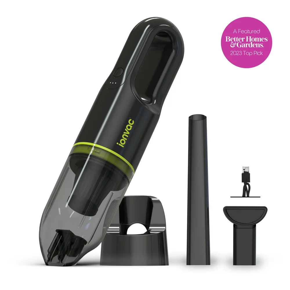 Ionvac Lightweight Handheld Cordless Vacuum Cleaner, USB Charging, Multi-Surface, New