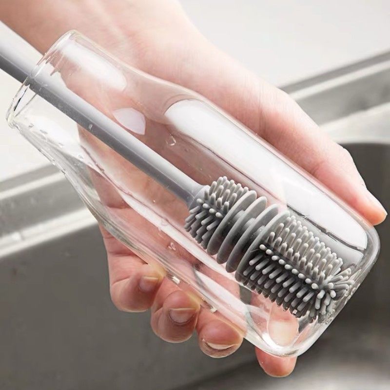 New Multifunctional Cup Brush Without Dead Ends, Household Long Handle Cup Brush