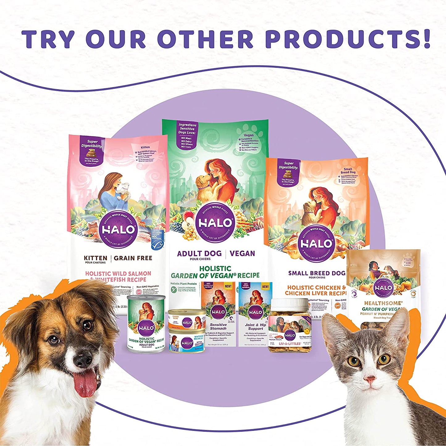 Halo Liv-A-Littles Dog and Cat Treats, Training Treats for Dogs, Healthy, Low Calorie