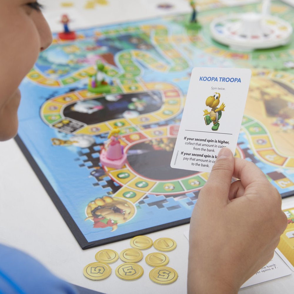 The Game of Life: Super Mario Edition Board Game for Kids Ages 8 and Up