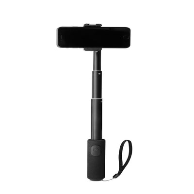 Onn. Wireless Selfie Stick with Smartphone Cradle, Gopro Mount and Bluetooth Shutter Remote, Black