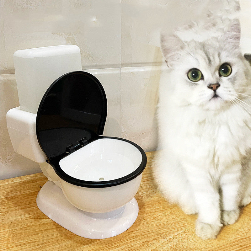 Fashionable And Funny Pet Cat Toilet Drinker