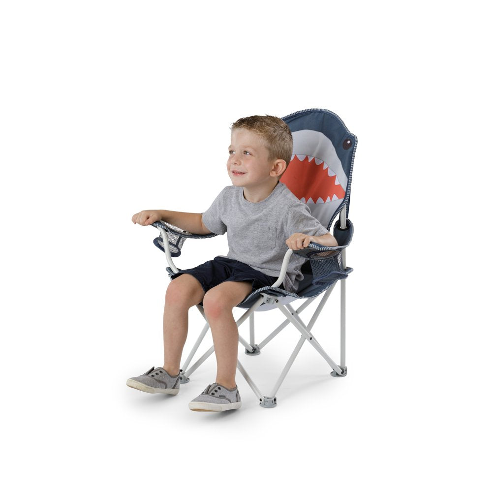 Firefly! Outdoor Gear Finn the Shark Kid'S Camping Chair - Navy/Orange/Gray Color