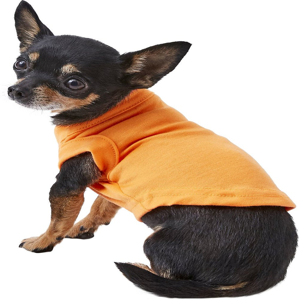 Mirage Pet Still Live with My Parents Screen Print Shirt, for Pet Dogs, Orange, L