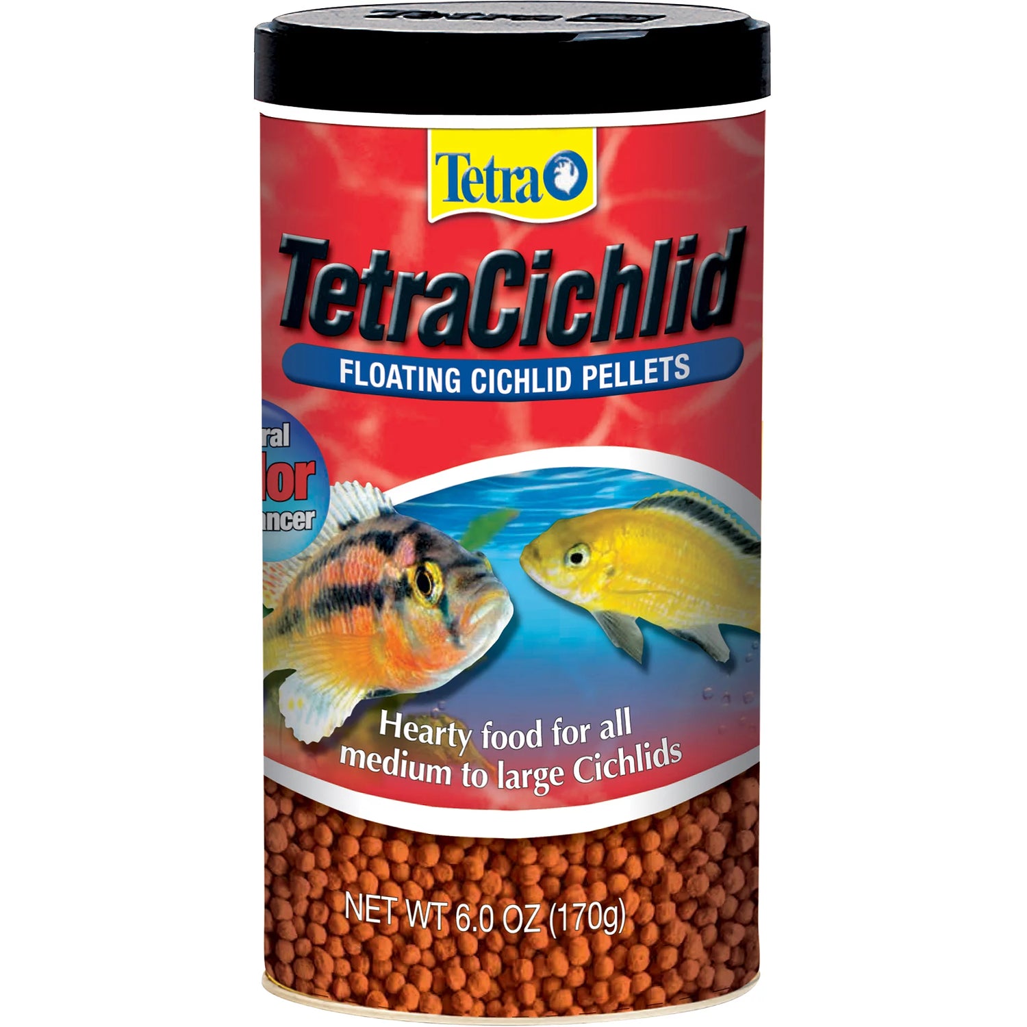Tetra Tetracichlid Floating Pellets Fish Food, 6-Ounce