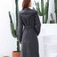 Women's Hooded Turkish Cotton Terry Cloth Robe
