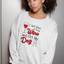 Wine And Pet My Dog Design Sweatshirt Women's -Image by Shutterstock