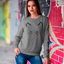 Cute Cat Face Design Women's Sweatshirt