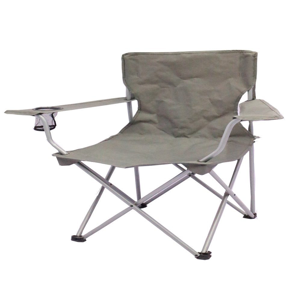 Ozark Trail Classic Folding Camp Chairs, with Mesh Cup Holder,Set of 4, 32.10 X 19.10 X 32.10 Inches