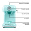 Nostalgia CLSC1AQ Classic Retro Single Countertop Snow Cone Maker, Includes 1 Reusable Plastic Cup, Aqua