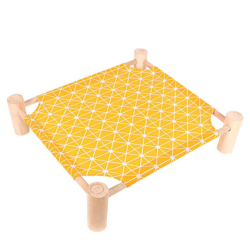 Pet Camping Bed, Kennel, Summer Small Dog, Wooden Four Seasons, Usable Cat Mat, Easy To Remove And Wash, Cat Litter, Cat Supplies