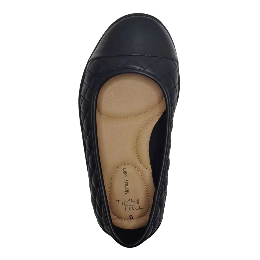 Time and Tru Women'S Quilted Ballet Flat