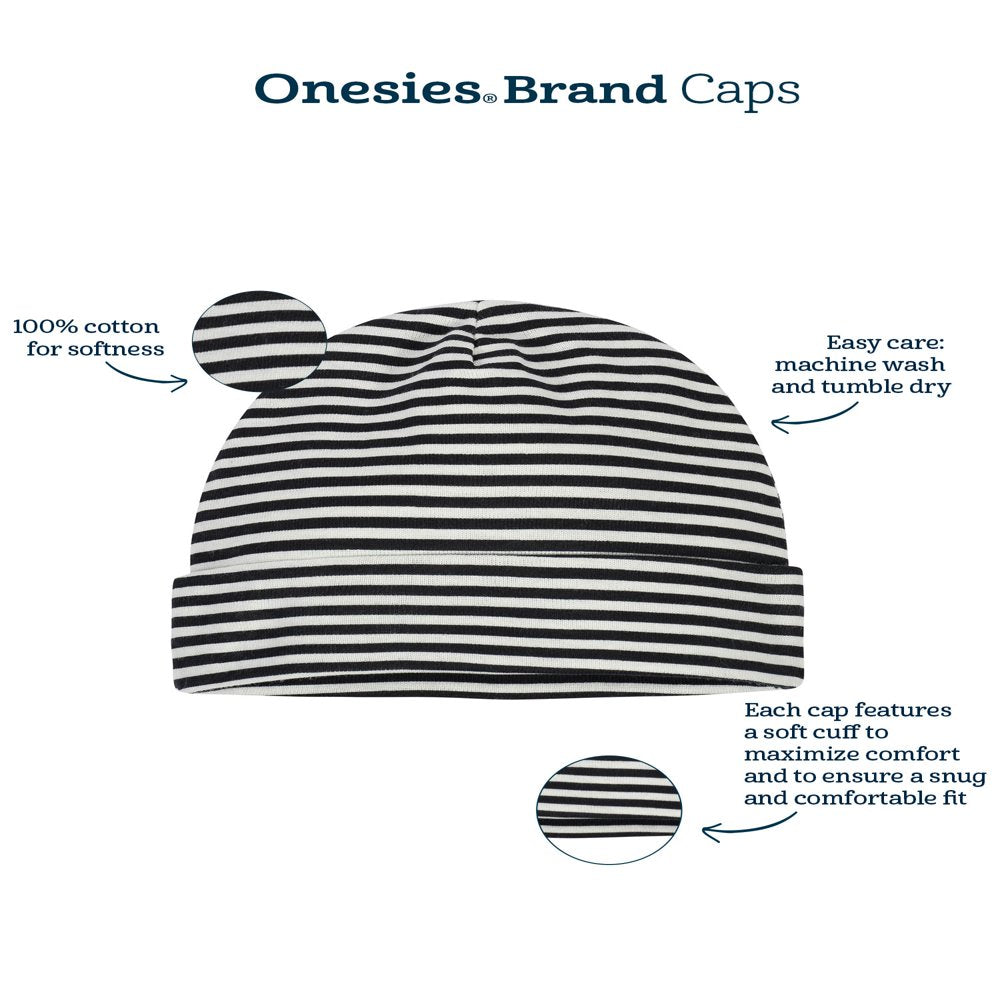 Onesies Brand Baby Boy or Baby Girl Unisex Caps & Mittens Accessories Shower Gift Set, 12-Piece