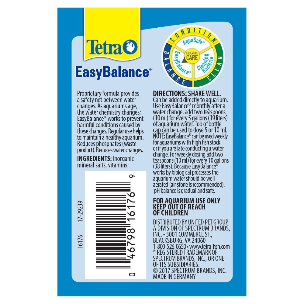 Tetra Easybalance Ph and Alkalinity Regulator Aquarium Water Conditioner, 3.38 Oz.