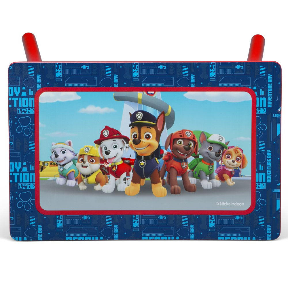 Nick Jr. PAW Patrol 4-Piece Playroom Solution by Delta Children – Set Includes Table and 2 Chairs and 6-Bin Toy Organizer