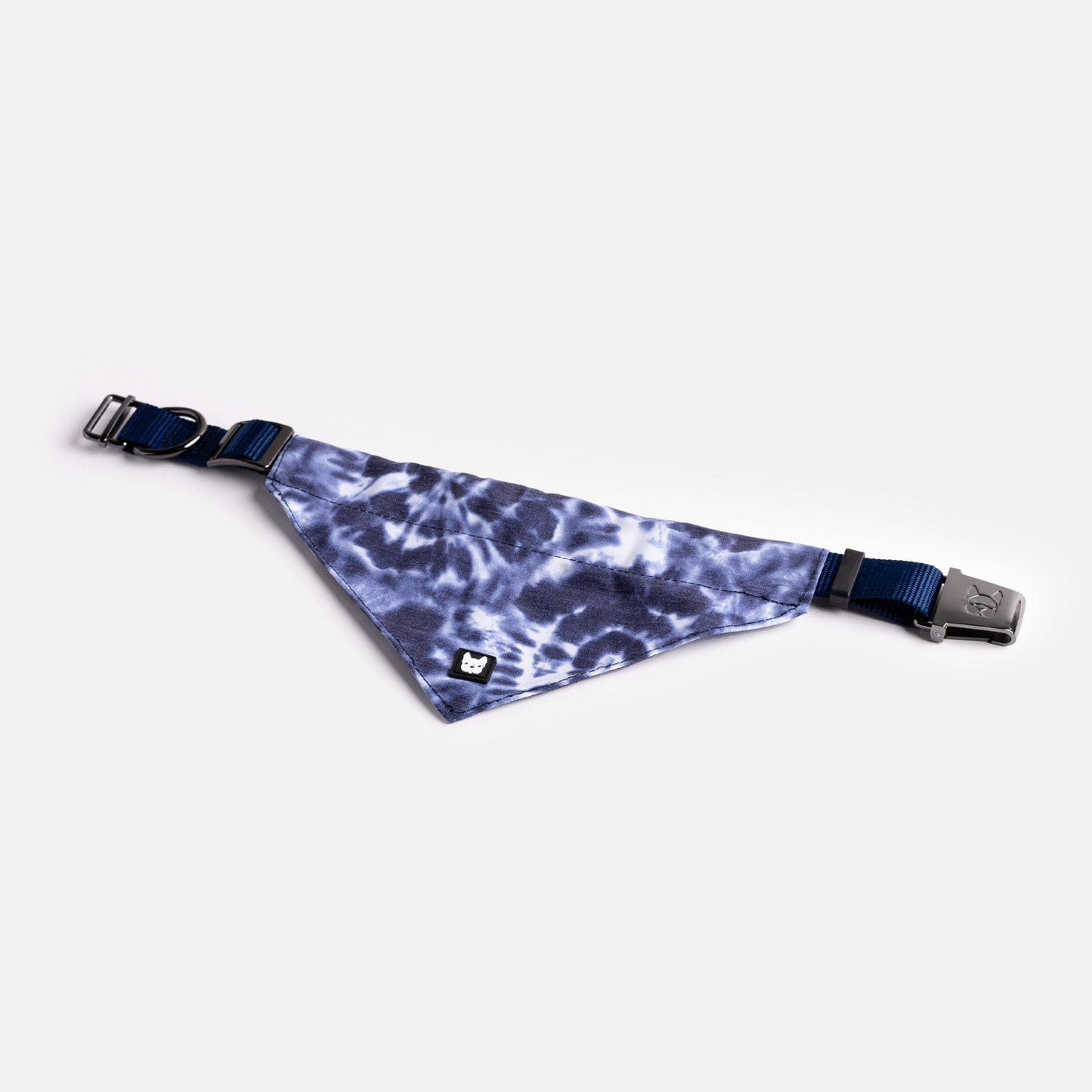 Poplin Dog Bandana Collar - Blue Tie Dye