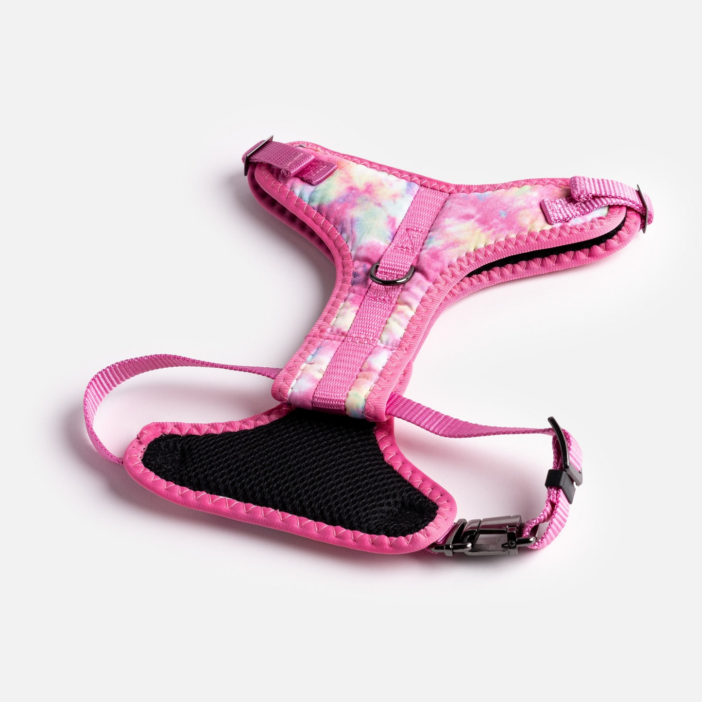 Poplin Dog Harness - Pink Tie Dye