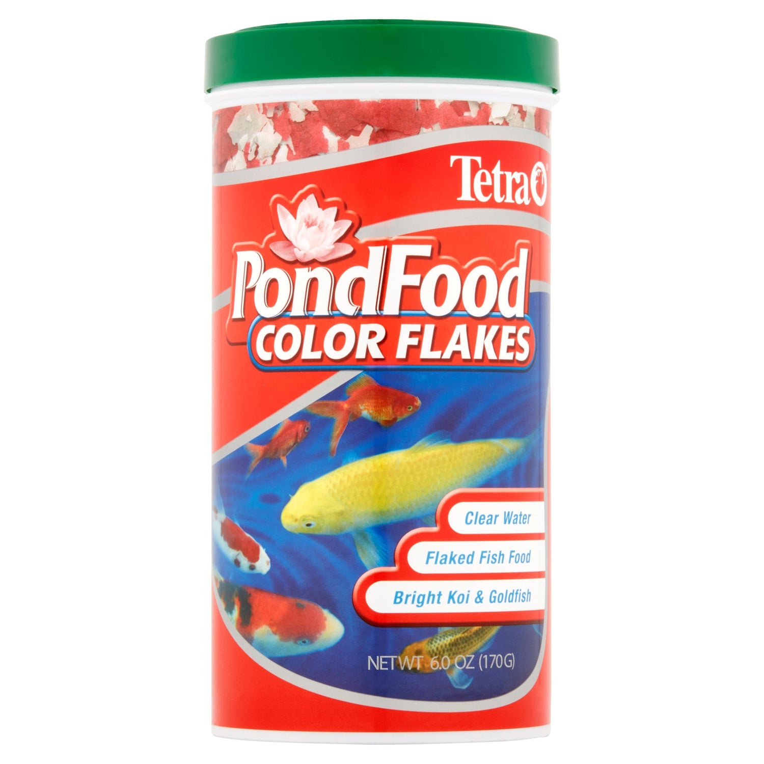 Tetra Tetrapond Color Flakes, Color-Enhancing Flaked Fish Food for Small Ponds