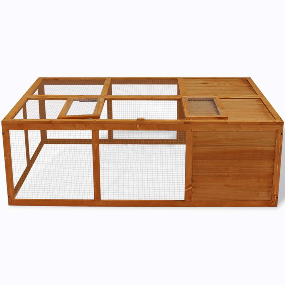 Outdoor Foldable Wooden Animal Cage, 170221