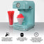 Nostalgia CLSC1AQ Classic Retro Single Countertop Snow Cone Maker, Includes 1 Reusable Plastic Cup, Aqua