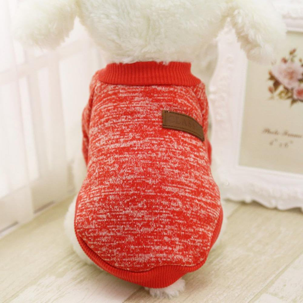 Pretty Comy Puppy Clothes, Warm Pet Dog Cat Jacket Coat, Winter Fashion Soft Sweater Clothing for Small Dogs, Gray, Size XS