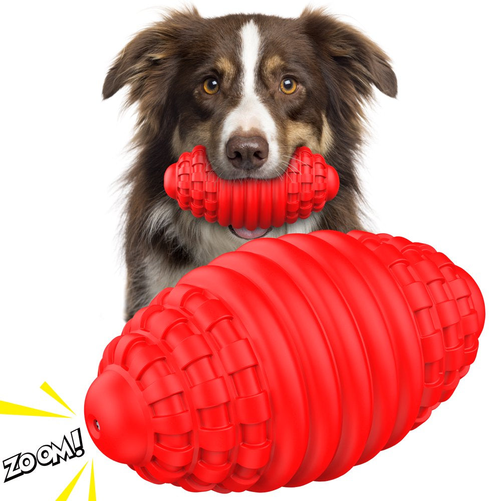 HESLAND Dog Chew Toys for Aggressive Chewers, Squeaky Dog Toys for Large Dogs Medium Breed, Tough Durable Strong Natural Rubber Interactive Ball for Dogs Teething Dog Extreme Chew Toys Indestructible