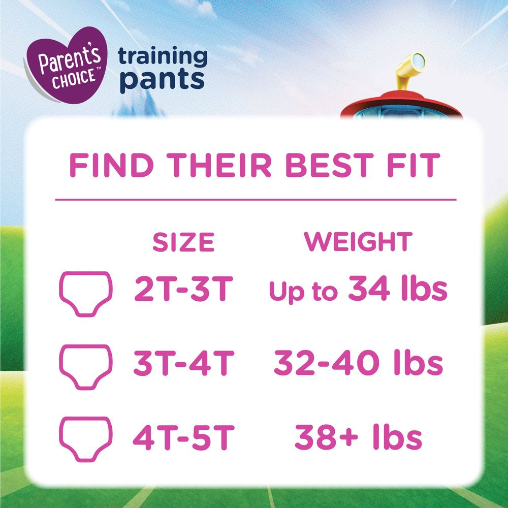 Parent'S Choice Girls Training Pants, 3T/4T, 86 Count (Select for More Options)